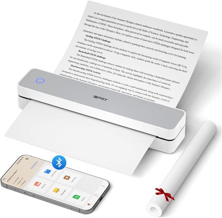 iDPRT MT610 Pro Portable Thermal Printer 300DPI Bluetooth Inkless 8.5x11/A4