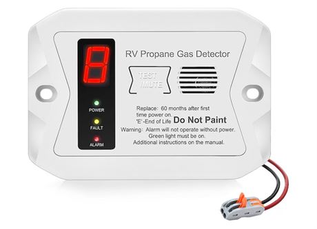 RV Propane Gas Detector R501 - White