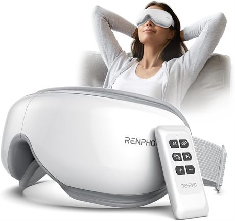 RENPHO Eye Mask with Remote Control, Bluetooth Music Color Black