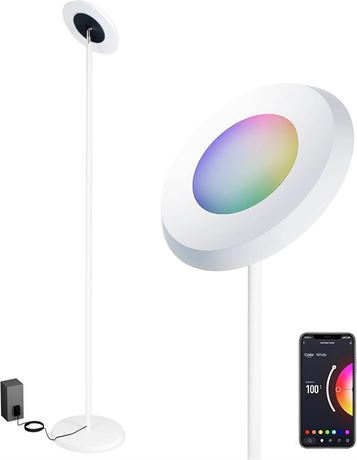 SUNTHIN Smart RGB Floor Lamp Works with Alexa & Google Home