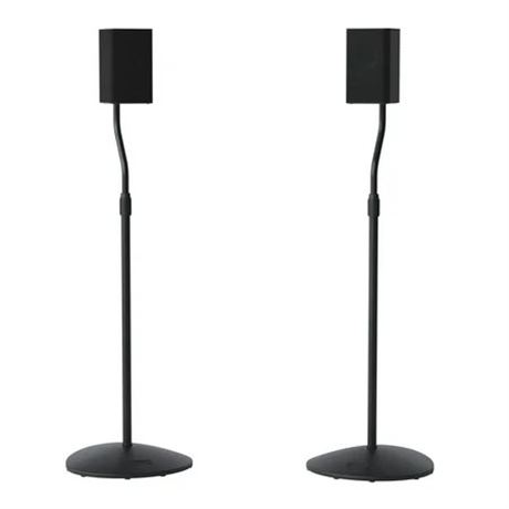 SANUS Speaker Stands, Holds up to 3.5 lbs, Height Adjustable, 3-Step Install