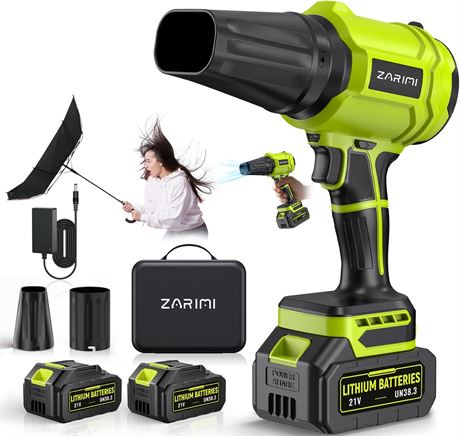 YUQUESEN Cordless Leaf Blower 980,000 RPM, 2x4.0Ah Batteries & Charger