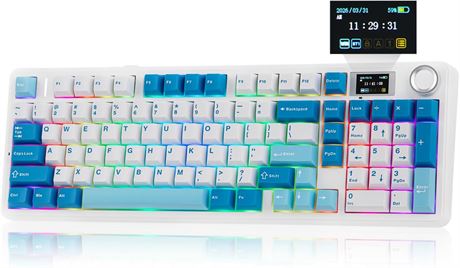 EPOMAKER Aula F99 MAX Wireless Mechanical Keyboard 8000mAh BT/2.4Ghz