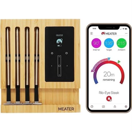 MEATER Block 4-Probe Wireless WiFi Meat Thermometer