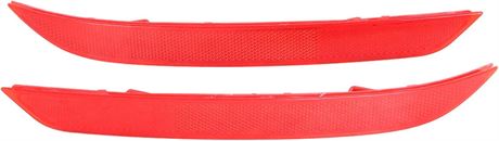 labwork Red Rear Bumper Reflectors for Honda Accord 2016-2017 Driver/Passenger