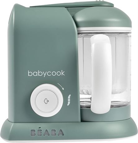 BEABA Babycook Solo 4-in-1 Baby Food Maker, 4.5 Cup, Eucalyptus