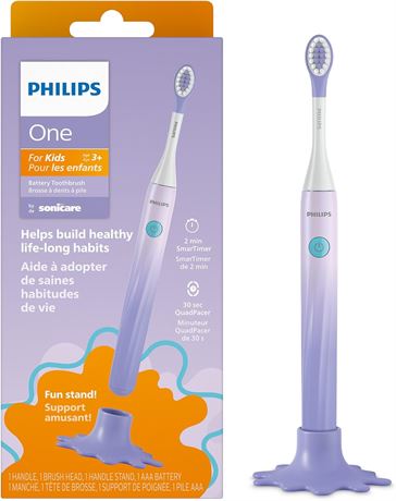 Philips Sonicare Kids brosse   dents   piles, 3 ans, SmarTimer, l ger