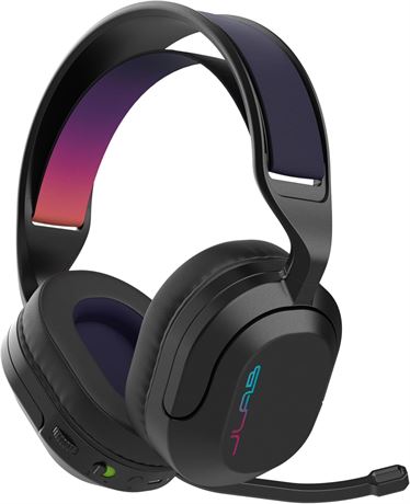 JLab Nightfall Wireless Gaming Headset, 50mm Drivers, Flip-Mute Mic