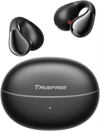 Truefree B1 Wireless Earbuds Open-Ear Bluetooth 5.4 10.8mm Driver 25H Black