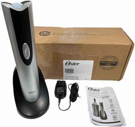 Ouvre-Bouteille Vin Électrique Sans Fil Oster Argent FFP-FPSTBW8207