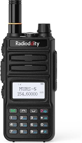 Radioddity MU-5 MURS Radio, License-Free 2-Way Radio, Rechargeable