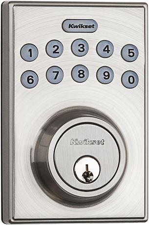 Kwikset Electronic Keypad Deadbolt Satin Nickel