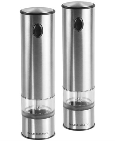 Cole & Mason Battersea Electric Salt & Pepper Mill Set