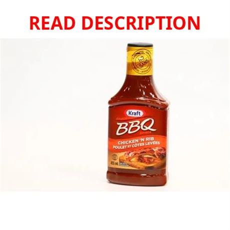 Sauce BBQ Kraft Poulet & Côtes 455ml