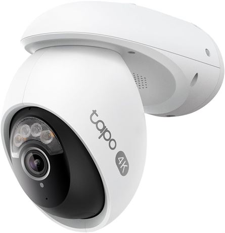 Tapo 4K 8MP Pan/Tilt Security Camera, AI Tracking, Night Vision (C560WS)