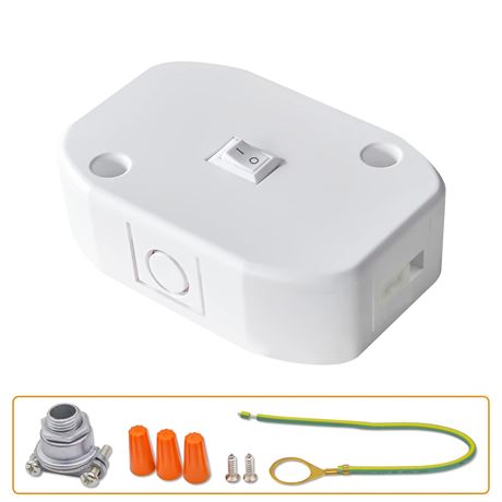 LUMILAND Junction Box for LED Under Cabinet Lighting Hardwired GDJXH1001