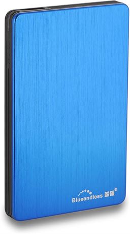 Portable External Hard Drive USB 3.0 Ultra Slim Blue 500GB