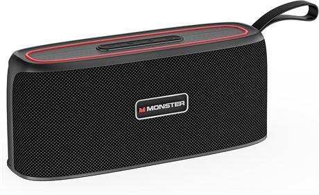 Monster Shock 30W Bluetooth Speaker IPX6 Waterproof 17H Playtime Portable TWS