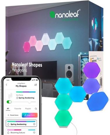 Nanoleaf - Shapes Hexagons Smarter Kit (7 Panels) - Multicolor