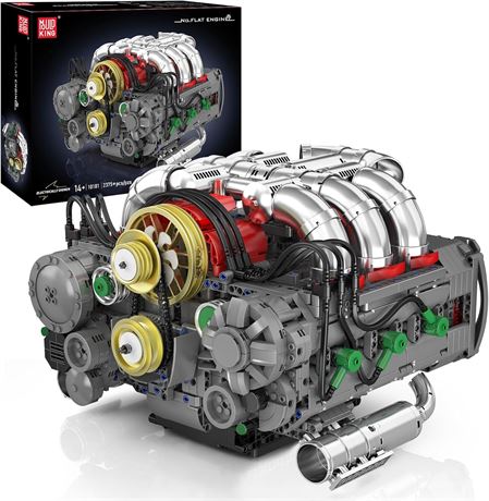 Mould King 10181 Flat-Six Engine Model Kit with Battery Box (2375+ PCS)