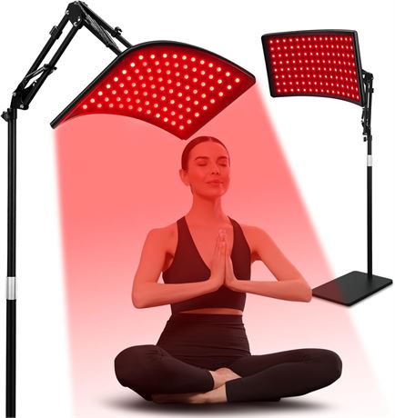 Red Light Therapy Lamp 660nm Red & 850nm Infrared with Stand