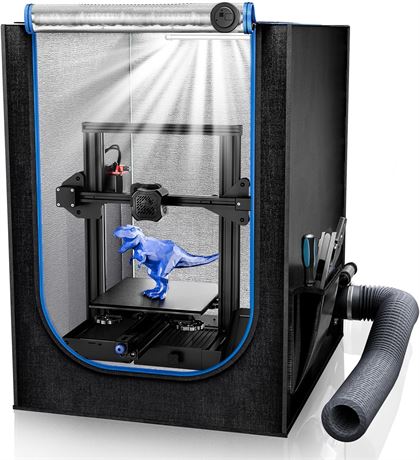 Coffret imprimante 3D: kit ventilation, LED, thermom tre, tente.