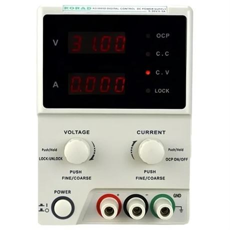 KORAD KD3005D - Precision Variable 30V 5A DC Linear Power Supply