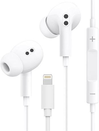 Wired Earbuds for iPhone with Mic & Volume, Noise Canceling