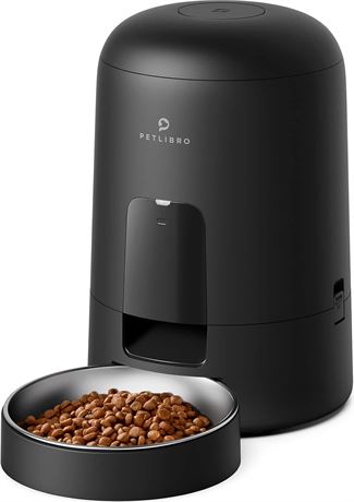 PETLIBRO Automatic Cat Feeder, 2L Timed Dispenser, 1-6 Meals, 180-Day Batt.