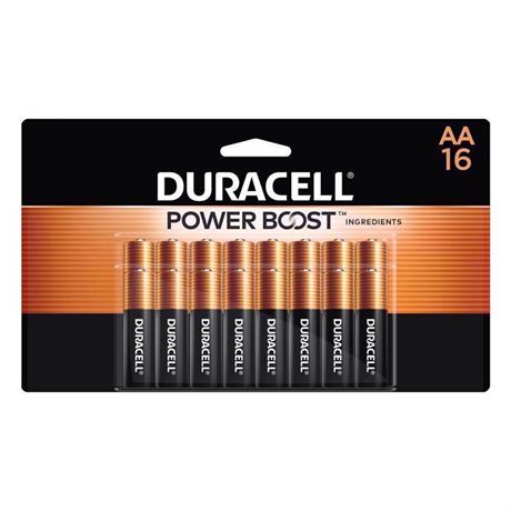 Piles alcalines AA Duracell Coppertop - 16 unités