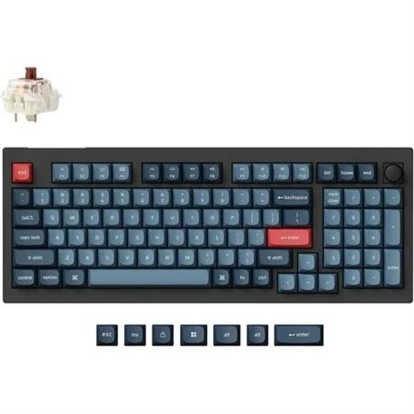 Keychron V5 Max Wireless Mechanical Keyboard 96% RGB Gateron Brown