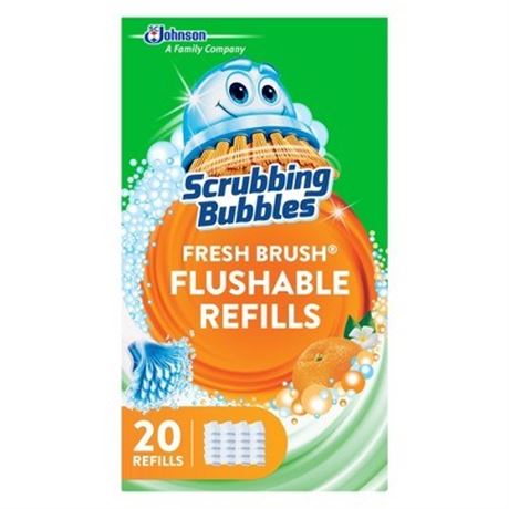 Scrubbing Bubbles Fresh Brush Toilet Refills – Citrus, 20ct