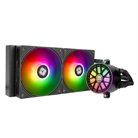 Thermalright Aqua Elite 240 V6 ARGB Black CPU Cooler, 2x120mm Radiator, AIO