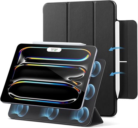 ESR for iPad Pro 13 inch Case, Slim Stand, Pencil Support, Black