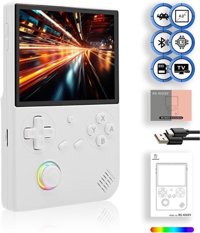 Console Portable RG40XXV 4” Écran IPS 64Bit Batterie 3200mAh