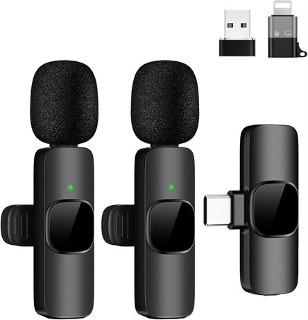 Micro Tearstone Wireless Lavalier Mic 2 Pack Android iPhone