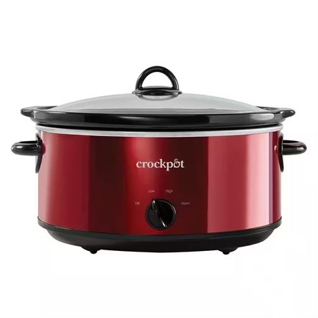Mijoteuse rouge 7qt cuisine maison repas familial