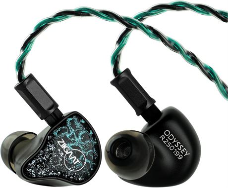 ZiiGaat Odyssey écouteurs IEM 1DD+3BA aluminium câble OFC studio
