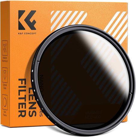 K&F Concept Fader pro 55 mm ND variable ND2 ND400 + chiffon + bo te filtre