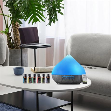 Diffuseur huiles essentielles + 10 huiles grande pièce