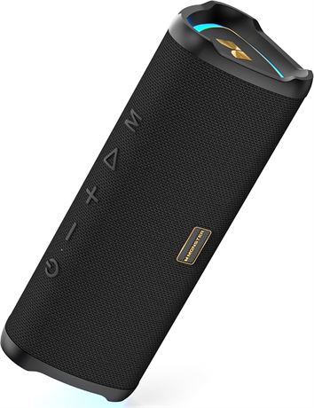 Monster Prism Bluetooth Speaker, 20W, IPX6, 24H Playtime, BT 6.0, TWS, AUX/TF