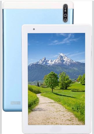 8-Inch Android Tablet 4GB+64GB Dual SIM 8000mAh HD Tablet, Blue