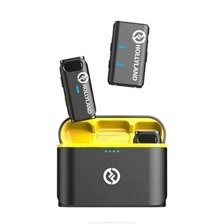 Hollyland Lark M1 Duo 2-Person Wireless Microphone System (Black)