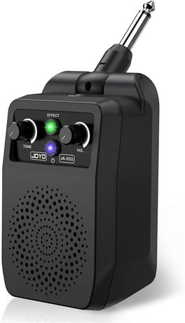 JOYO Mini 5W Electric Guitar Amp, Rechargeable, Bluetooth, 4 Effects, Black