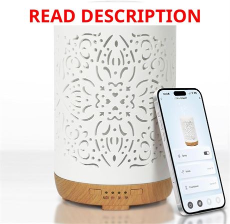 Diffuseur Huiles Essentielles WiFi Alexa 250ml Blanc Céramique