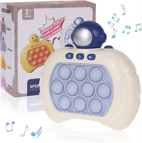 Jeu Fidget Rapide Push Bubble Enfants Puzzle Sensoriel Astronaute Bleu