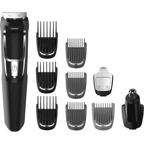 Philips Cordless Trimmer Set & 13 Accessories, Rechargeable Battery, Black