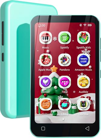 TIMMKOO 80GB Kids MP3 Player with Bluetooth, Spotify & Audible, 4" WiFi MP4