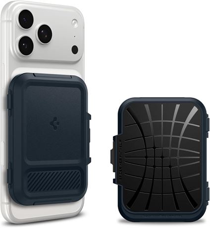 Spigen MagSafe Wallet Holds 5-6 Cards MagFit for iPhone 17 12, PixelSnap