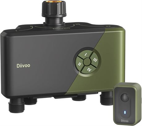 Minuterie d’Arrosage WiFi Diivoo 4 Sorties Alexa Programmable
